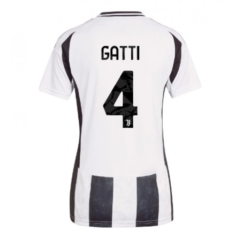 Fotbalové Dres Juventus Federico Gatti #4 Dámské Domácí 2024-25 Krátký Rukáv